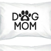 Pas mama Bijela pamučna jastučnica Jedinstvene poklon ideje za ljubitelje psa
