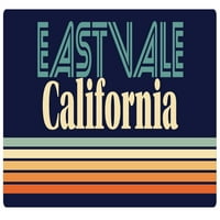 Eastvale California Vinil naljepnica za naljepnicu Retro dizajn