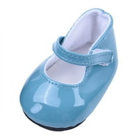 Ručno rađene cipele plave kože cipele za lutku J6L Party igračka X7G4A Q0Y7