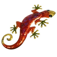 Frcolor Wall Gecko Metal Umjetni dekor Skulptura Gušter Vrt Viseći vanjski ukras za životinje Ornament