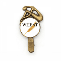 Žetva pšenična jesenska umjetnost deco modna kolica za glavu Brooch Vintage Metal
