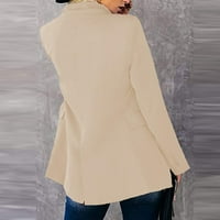 Ženske zimske kapute Žene tanko dugme dugi rukavi dugi rukavi bluza košulja proljeća modeli čvrstog