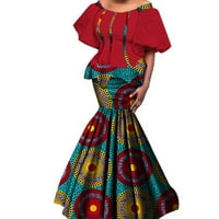 Bintarealwa off rame Afričke žene Dvije suknje na listu od rukava WY4306