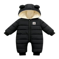 Niuer Baby Casual Solid Boja zimska odjeća odjeća novorođenčad slatka puffer romper dugih rukava Putovanje