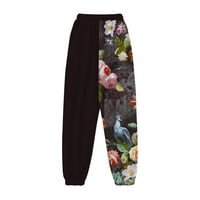 Pantalone sa strukom Ženske vježbe Duksevi High Joggers Comfy sa džepovima Hlače Žene Ležerne hlače