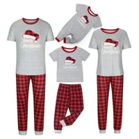 Božićni pokloni HFYIHGF božićne pidžame za porodičnu podudaranje PJS postavljene Xmas tiskane vrhove