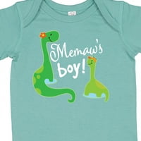 Inktastic Memaw Boy Badson Dinosaur Daft Baby BoyySuit