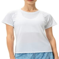 Glonme Wone Yoga T-majice Kratki rukav Trenutna vežba TOP CREW izrez TEE Tereta Dizajljiva majica Activeweard