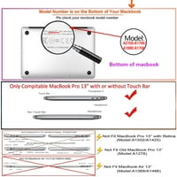 Kaishek tvrda futrola samo za - objavljena najnovija MacBook Pro retina Display Touch ID + crni poklopac