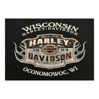 Harley-Davidson Muška dimey Willie G Tank bez rukava, Crna, Harley Davidson