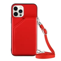 Toyella Card Holster Flip Business zaštitni poklopac Crveni iPhone 11PRO MAX