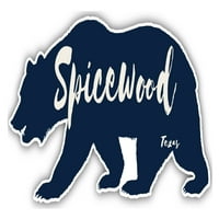 Spicewood Texas suvenir 3x frižider magnetni medvjed dizajn