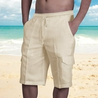Loyisvidion Muške hlače Muška ljetna modna maramica elastična puna boja labava Ležerne prilike za pet