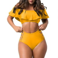 Ženski kupaći kostimi Tummy Control Plus size Coleit CoverUp kupaći kostimi za havajske tropske printe,