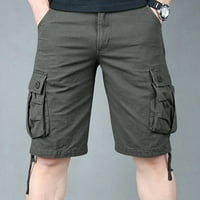 Muški planinarski casual Twill Teretni kratke hlače plus veličine kratke hlače Multi-džepovi opuštene