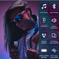 Urban Street Buds Plus True Bluetooth bežični uši za reprodukciju s aktivnim ozvučenjem buke Purple