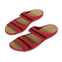 Tenmi Dame Sandal platforma klizi Orthotic Wedge Sandale Ljeto plaža Cipele Žene Neklizne modne klizne