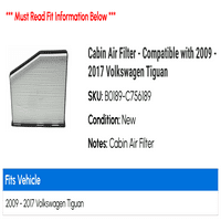 Filter za vazduh kabine - kompatibilan sa - Volkswagen Tiguan