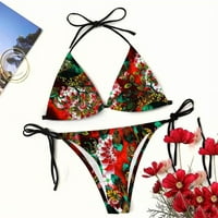 Ženski kupaći kupaći kostimi sa printom na plaži Bikini Split kupaći kostim bikiniji za žene