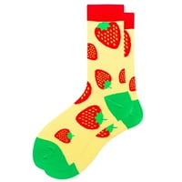 Fabiurt ženske čarape muškarci i žene odrasla geometrijska ličnost Hrana tiskane čarape Street čarape