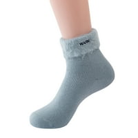 KETYYH-CHN SOCKS miris otporne čarape Muške zimske pune boje pletenje plišane tople čarape Početna Čarapa