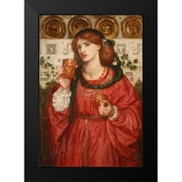 Rossetti, Dante Gabriel Crni moderni uokvireni muzej umjetnički print pod nazivom - Ljubavni kup, 1867.