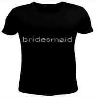 Bling rhinestone ženske majice Bridemaid JRW-166