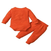 Izhanski novorođenče dječak Dječak Dječak Djevojka odjeća s dugim rukavima rumper na vrhu i hlače jeseni