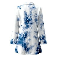 Blazers jakne za žene Zimske pad tiskani kardigan Formal Revels Business Office Bluse Casual Tops Otvoreni