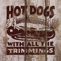 Hot Dog Fini Art Poster Print