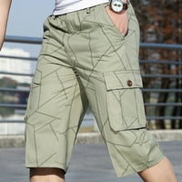 PXIAKGY Hlače za muškarce Sportske muške ljetne kratke hlače Fitness džep Bodybuilding tiskane hlače