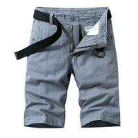 Umitay kratke hlače za muškarce muške modne čvrste boje multi-džepne hlače pamučne toke za kuhanje kombinezona
