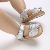 Djevojke za djevojčice Ljetne sandale, cvijeće Bowknot Princess Vjenčana haljina Cipele Mekani dojenčad