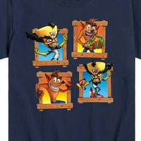 Crash Bandicoot - Crash Corte Frames - Grafička majica kratkih rukava za malinu i mlade