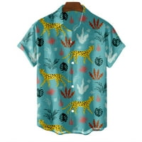Nova havajska majica za muškarce Slatka psa Bluza s kratkim rukavima labava velika majica Streetweward
