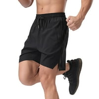 Baccoc muške kratke hlače za muškarce obične boje glatkim pločama sportske hlače Muške fitness hlače