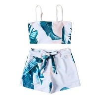 Gaecuw kupaći odijela za žene bikini set za žene kupaći kostimi bez rukava vrhunske plomske ukrase plitke
