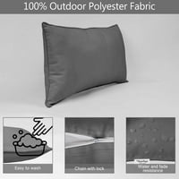 Vargottamindoor OutdoorPolyester FabriclumbarpillowCover sa umetnikom, vodootporni pravokutni jastuk