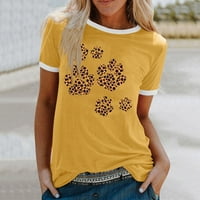 Thirts majice za žene grafički ispis posade izrez o grafičkim tinama vrhovi pogranične majice