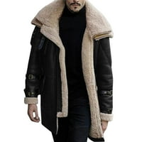 PIMFILM Zimske jakne za muškarce Muške zimske kapute toplo udobne crne l