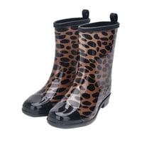 Homchy Cipele Punk stil midne čizme Žene Neklizajuće kišne čizme Vanjske gumene cipele za vodu
