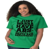 Želite ABS smiješan rad Kardio Gym Muška grafička majica Tees Brisco Marke 3x
