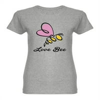 Outline Love Majica u obliku pčele u obliku pčela žene -image by shutterstock, ženska srednja sredstva