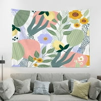 Biljna zidna tapiserija visokokvalitetna tapiserija zidni viseći za kuću, spavaću sobu, radno mjesto,