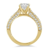 Ženska AGS certificirana Carat TW Diamond Ring u 14k žuto zlato
