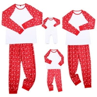 Loungewear za spavanje za spavanje Bluza Podesite obiteljske baby božićne porodične hlače pidžama pajamas