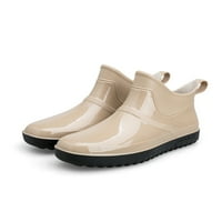 Ženske vrtne cipele otporne na vodootporne čizme Lagane kišne čizme Dame Udobne cipele Žene Široko teleske kiše Kaki 6