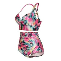 FESFESFES Plus Size kupaći kostim za žene Bikini kupaći kostim seksi kupaćim kostima za zavoj Wimsuit