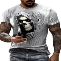 Niuer muns baggy kratki rukav bluza casual majica s kratkim rukavima, tiskani sportski labavi FIT Ljetni