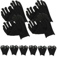 Parovi pamučnih rukavica Radne rukavice Udobne radne rukavice Ručne rukavice Crna veličina L